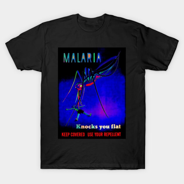 Malaria Knocks You Flat T-Shirt by PictureNZ